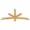 Ekena Millwork Alberta Rough Sawn Timber Gable Bracket, Western Red Cedar, 72"W x 27"H x 2"D x 4"F, 9/12 Pitch GBW072X27X0204ALB00RWR - alternate 1